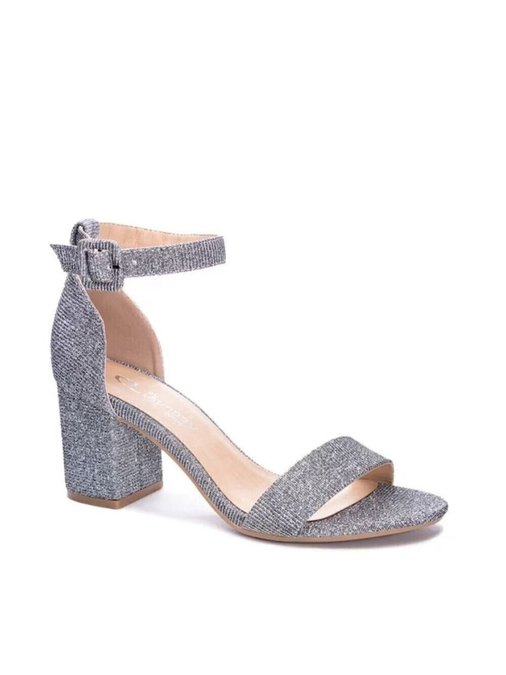CL by Laundry "Jody Shimmer" BNWT block heel glitter sz 6M NEW